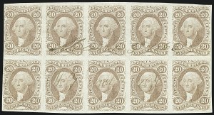 Sale 1110, Lot 1135, First Issue Revenues, Blocks and Record-Size Multiples, Cont. (Scott R37-R50)