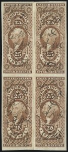 Sale 1110, Lot 1138, First Issue Revenues, Blocks and Record-Size Multiples, Cont. (Scott R37-R50)