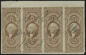 Sale 1110, Lot 1152, First Issue Revenues, Blocks and Record-Size Multiples, Cont. (Scott R37-R50)