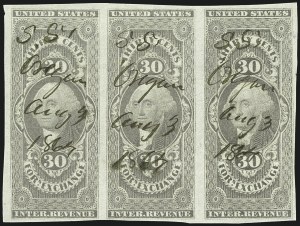 Sale 1110, Lot 1155, First Issue Revenues, Blocks and Record-Size Multiples, Cont. (Scott R51-R78)