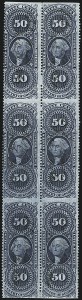 Sale 1110, Lot 1158, First Issue Revenues, Blocks and Record-Size Multiples, Cont. (Scott R51-R78)