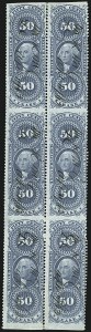 Sale 1110, Lot 1160, First Issue Revenues, Blocks and Record-Size Multiples, Cont. (Scott R51-R78)