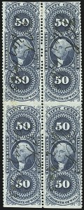 Sale 1110, Lot 1167, First Issue Revenues, Blocks and Record-Size Multiples, Cont. (Scott R51-R78)