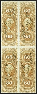 Sale 1110, Lot 1170, First Issue Revenues, Blocks and Record-Size Multiples, Cont. (Scott R51-R78)