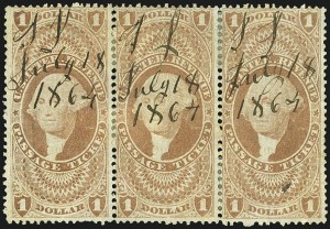 Sale 1110, Lot 1177, First Issue Revenues, Blocks and Record-Size Multiples, Cont. (Scott R51-R78)