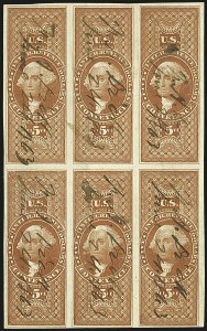 Sale 1110, Lot 1191, First Issue Revenues, Blocks and Record-Size Multiples, Cont. (Scott R79-R94)