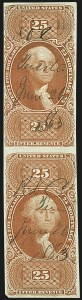 Sale 1110, Lot 1220, First Issue Revenues, Blocks and Record-Size Multiples, Cont. (Scott R95-R102)