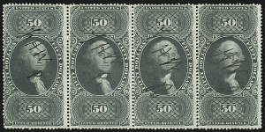 Sale 1110, Lot 1225, First Issue Revenues, Blocks and Record-Size Multiples, Cont. (Scott R95-R102)