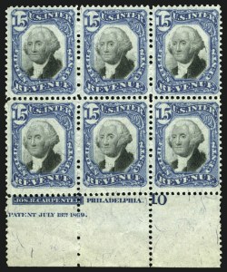 Sale 1110, Lot 1262, Second Issue Revenues
