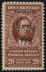 Sale 1110, Lot 1331, Documentary, Cont., Series 1940-Series 1953 (Scott R305A-R653)