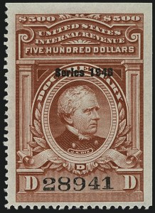 Sale 1110, Lot 1341, Documentary, Cont., Series 1940-Series 1953 (Scott R305A-R653)