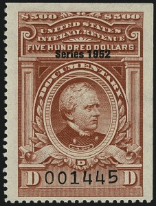 Sale 1110, Lot 1344, Documentary, Cont., Series 1940-Series 1953 (Scott R305A-R653)
