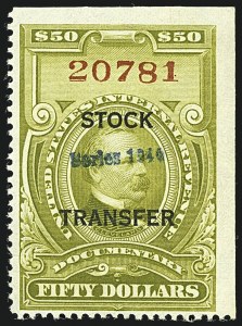 Sale 1110, Lot 1421, Stock Transfer (Scott RD12-RD66)