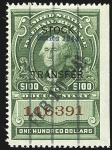 Sale 1110, Lot 1425, Stock Transfer (Scott RD12-RD66)