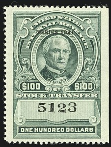 Sale 1110, Lot 1437, Stock Transfer, Cont. (Scott RD67-RD161)