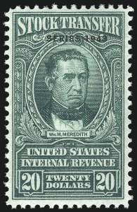 Sale 1110, Lot 1444, Stock Transfer, Cont. (Scott RD67-RD161)