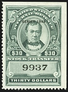 Sale 1110, Lot 1445, Stock Transfer, Cont. (Scott RD67-RD161)