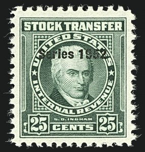 Sale 1110, Lot 1477, Stock Transfer, Cont. (Scott RD367-RD372 and Balances)