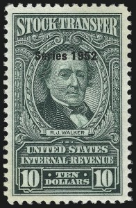 Sale 1110, Lot 1479, Stock Transfer, Cont. (Scott RD367-RD372 and Balances)