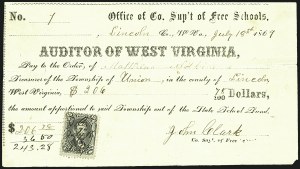 Sale 1110, Lot 1503, U.S. Postage Used as Revenues