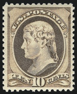Sale 1111, Lot 101, 1870-88 Bank Note Co. Issues (Scott 134-218)