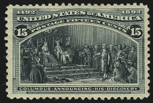 Sale 1111, Lot 136, 1893 Columbian Issue (Scott 230-245)
