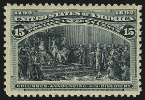 Sale 1111, Lot 137, 1893 Columbian Issue (Scott 230-245)
