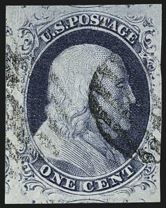 Sale Number 1111, Lot Number 15, 1851-56 Issue (Scott 5-17)