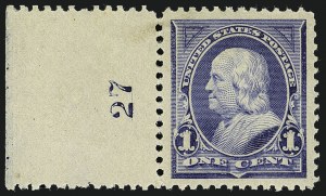 Sale 1111, Lot 159, 1894 Unwatermarked Bureau Issue (Scott 246-263)