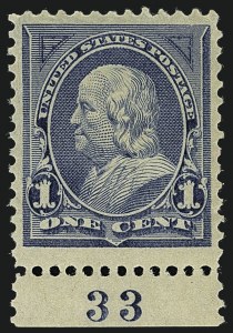 Sale 1111, Lot 162, 1894 Unwatermarked Bureau Issue (Scott 246-263)