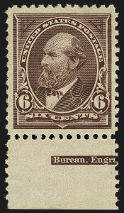 Sale 1111, Lot 170, 1894 Unwatermarked Bureau Issue (Scott 246-263)