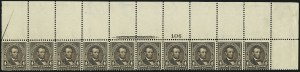 Sale 1111, Lot 186, 1895-1903 Watermarked Bureau Issues (Scott 264-284)