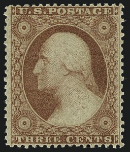 Sale 1111, Lot 29, 1857-60 Issue (Scott 18-39)