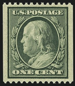 Sale Number 1111, Lot Number 295, 1908-10 Washington-Franklin Coils (Scott 348-356)