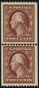 Sale 1111, Lot 296, 1908-10 Washington-Franklin Coils (Scott 348-356)
