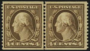 Sale 1111, Lot 307, 1908-10 Washington-Franklin Coils (Scott 348-356)