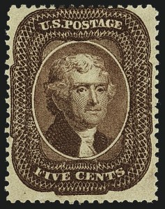 Sale 1111, Lot 31, 1857-60 Issue (Scott 18-39)
