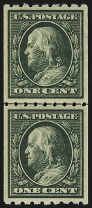Sale Number 1111, Lot Number 365, 1910-13 Washington-Franklin Coils (Scott 385-396)
