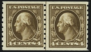 Sale 1111, Lot 372, 1910-13 Washington-Franklin Coils (Scott 385-396)