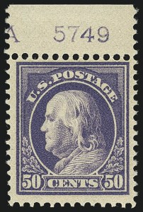 Sale 1111, Lot 400, 1912-14 Washington-Franklin Issue (Scott 405-423)
