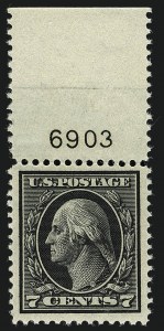 Sale 1111, Lot 402, 1912-14 Washington-Franklin Issue (Scott 405-423)