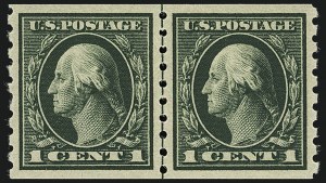 Sale 1111, Lot 406, 1912-14 Washington-Franklin Issue (Scott 405-423)