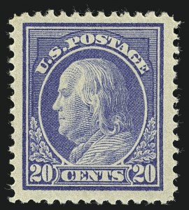 Sale 1111, Lot 415, 1912-14 Washington-Franklin Issue (Scott 405-423)