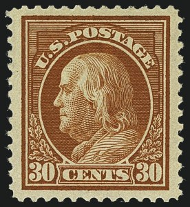 Sale 1111, Lot 417, 1912-14 Washington-Franklin Issue (Scott 405-423)