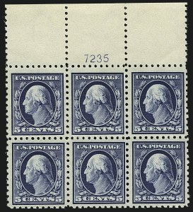 Sale 1111, Lot 432, 1913-15 Washington-Franklin Issues (Scott 424-440)
