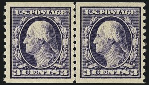 Sale 1111, Lot 464, 1913-15 Washington-Franklin Issues, Cont. (Scott 441-448)