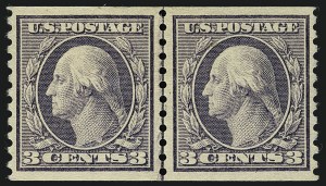 Sale 1111, Lot 486, 1913-15 Washington-Franklin Issues, Cont. (Scott 449-461)