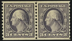 Sale 1111, Lot 487, 1913-15 Washington-Franklin Issues, Cont. (Scott 449-461)