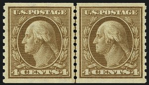 Sale 1111, Lot 489, 1913-15 Washington-Franklin Issues, Cont. (Scott 449-461)
