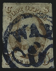 Sale 1111, Lot 5, 1847 Issue and 1875 Reproduction (Scott 1-4)